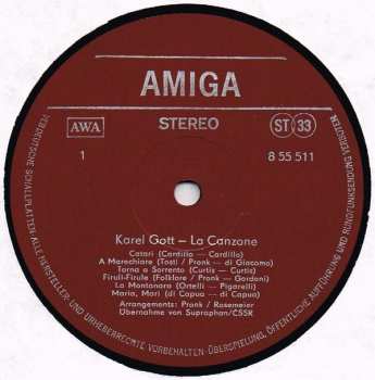 LP Karel Gott: La Canzone 43036