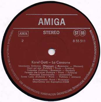 LP Karel Gott: La Canzone 43036