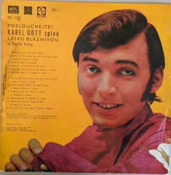 LP Karel Gott: Poslouchejte! Karel Gott Zpívá Lásku Bláznivou A Další Hity 153279