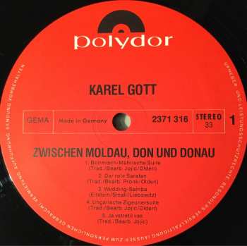 LP Karel Gott: Zwischen Moldau, Don Und Donau 641959