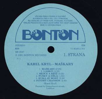 LP Karel Kryl: Maškary 42927