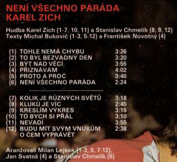 LP Karel Zich: Není Všechno Paráda 99075