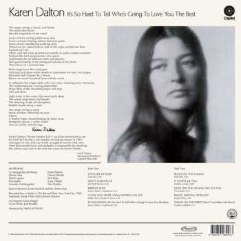 LP Karen Dalton: It's So Hard To Tell Who's Going To Love You The Best 616002