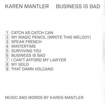 CD Karen Mantler: Business Is Bad 443104