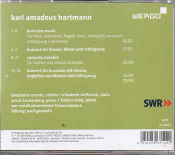 CD Karl Amadeus Hartmann: Concerto Funebre 254537