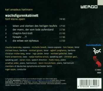 CD Karl Amadeus Hartmann: Wachsfigurenkabinett (5 Kleine Opern) 316083