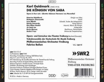 3CD Karl Goldmark: Die Königin Von Saba 513627