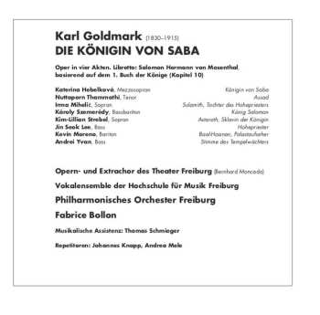 3CD Karl Goldmark: Die Königin Von Saba 513627