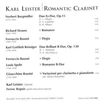 CD Karl Leister: Romantic Clarinet 563681