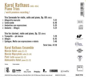 CD Karol Rathaus: Piano Trios 558033