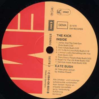 LP Kate Bush: The Kick Inside 671427