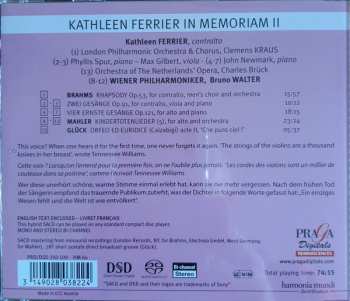 SACD Wiener Philharmoniker: Kathleen Ferrier In Memoriam II LTD 557615