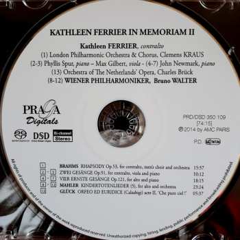 SACD Wiener Philharmoniker: Kathleen Ferrier In Memoriam II LTD 557615