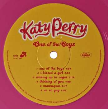 LP Katy Perry: One Of The Boys CLR 604785