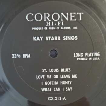 LP Kay Starr: On Stage 620903