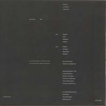 CD Keith Jarrett: Dark Intervals LTD 636096