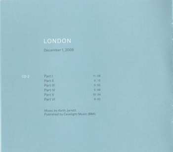 3CD Keith Jarrett: Paris / London · Testament 264837