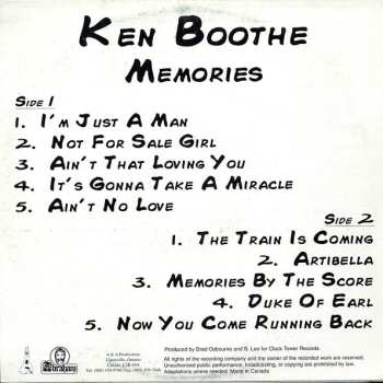 LP Ken Boothe: Memories 597195