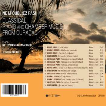 CD Ketevan Sharumashvili: Ne M'oubliez Pas: Classical Chamber Music From Curaçao 573350