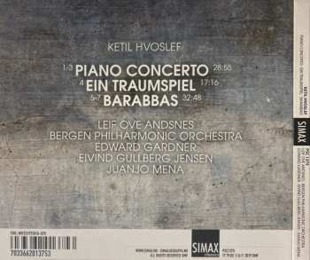 CD Ketil Hvoslef: Piano Concerto; Ein Traumspiel; Barabbas 615173