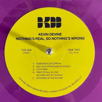 LP Kevin Devine: Nothing's Real, So Nothing's Wrong LTD | CLR 419737