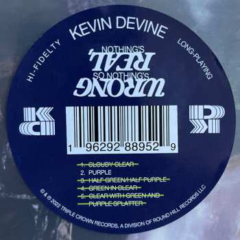 LP Kevin Devine: Nothing's Real, So Nothing's Wrong LTD | CLR 419737