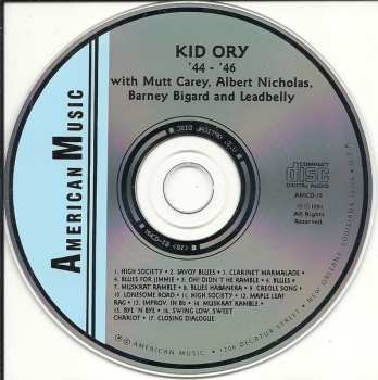 CD Kid Ory: '44 - '46 575407