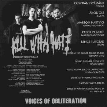 CD Kill With Hate: Voices Of Obliteration 189919