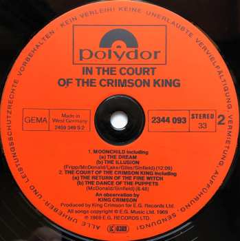 LP King Crimson: In The Court Of The Crimson King (An Observation By King Crimson) 655656