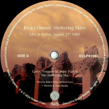 2LP King Crimson: Sheltering Skies (Live In Fréjus, August 27th 1982) 620249