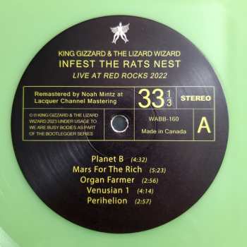 LP King Gizzard And The Lizard Wizard: Infest The Rats Nest (Live At Red Rocks 2022) CLR 551239