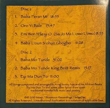 2CD King Sunny Ade: Bábá Mo Túndé 633376