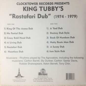 LP King Tubby: King Tubby's "Rastafari Dub" (1974 - 1979) 649007