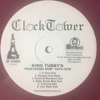 LP King Tubby: King Tubby's "Rastafari Dub" (1974 - 1979) 649007