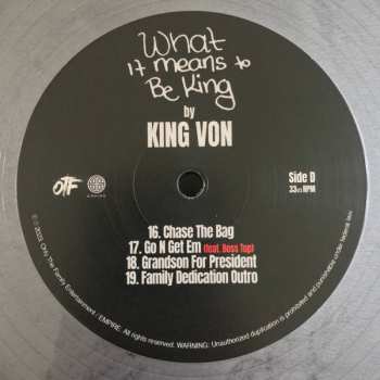 2LP King Von: What It Means To Be King CLR 564270