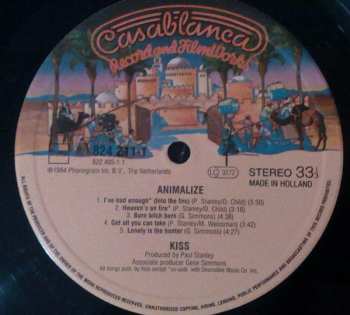 LP Kiss: Animalize 645187