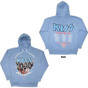 Merch Kiss: Kiss Unisex Pullover Hoodie: Americana (back Print) (x-small) XS