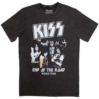 Merch Kiss: Stone Wash Tričko End Of The Road World Tour