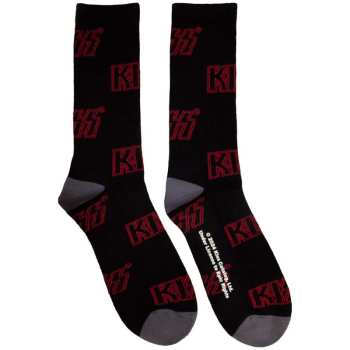 Merch Kiss: Terry Socks Logo Kiss Pattern