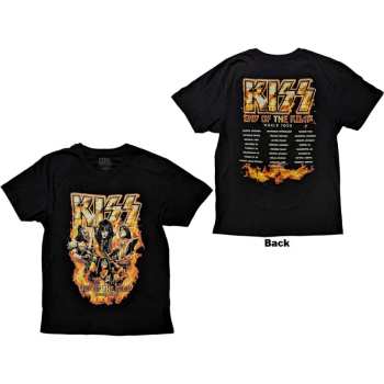 Merch Kiss: Kiss Unisex T-shirt: End Of The Road Tour Orange (back Print) (small) S