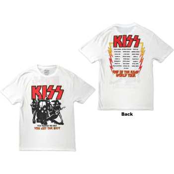 Merch Kiss: Kiss Unisex T-shirt: End Of The Road You Got The Best (back Print) (small) S