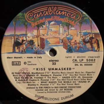 LP Kiss: Unmasked 603251