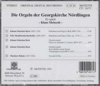 CD Klaus Meinzolt: Die Orgeln Der Georgskirche Nördlingen 403833