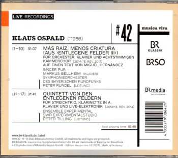 CD Klaus Ospald: Más Ráiz, Menos Criatura - Quintett Von Den Entlegenen Feldern 576416