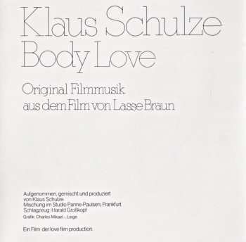 CD Klaus Schulze: Body Love 551517