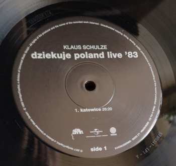 2LP Klaus Schulze: Dziękuję Poland Live '83 68314