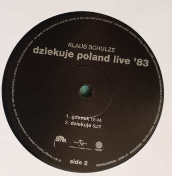 2LP Klaus Schulze: Dziękuję Poland Live '83 68314