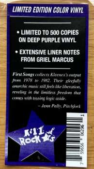 2LP Kleenex: First Songs CLR | LTD 600842