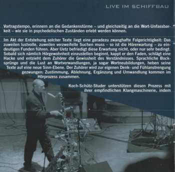 CD Koch-Schütz-Studer: Live Im Schiffbau 656784