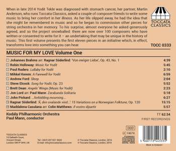 CD Paul Mann: Music For My Love - Celebrating The Life Of A Special Woman (100+ New Works For String Orchestra, Volume One) 411606